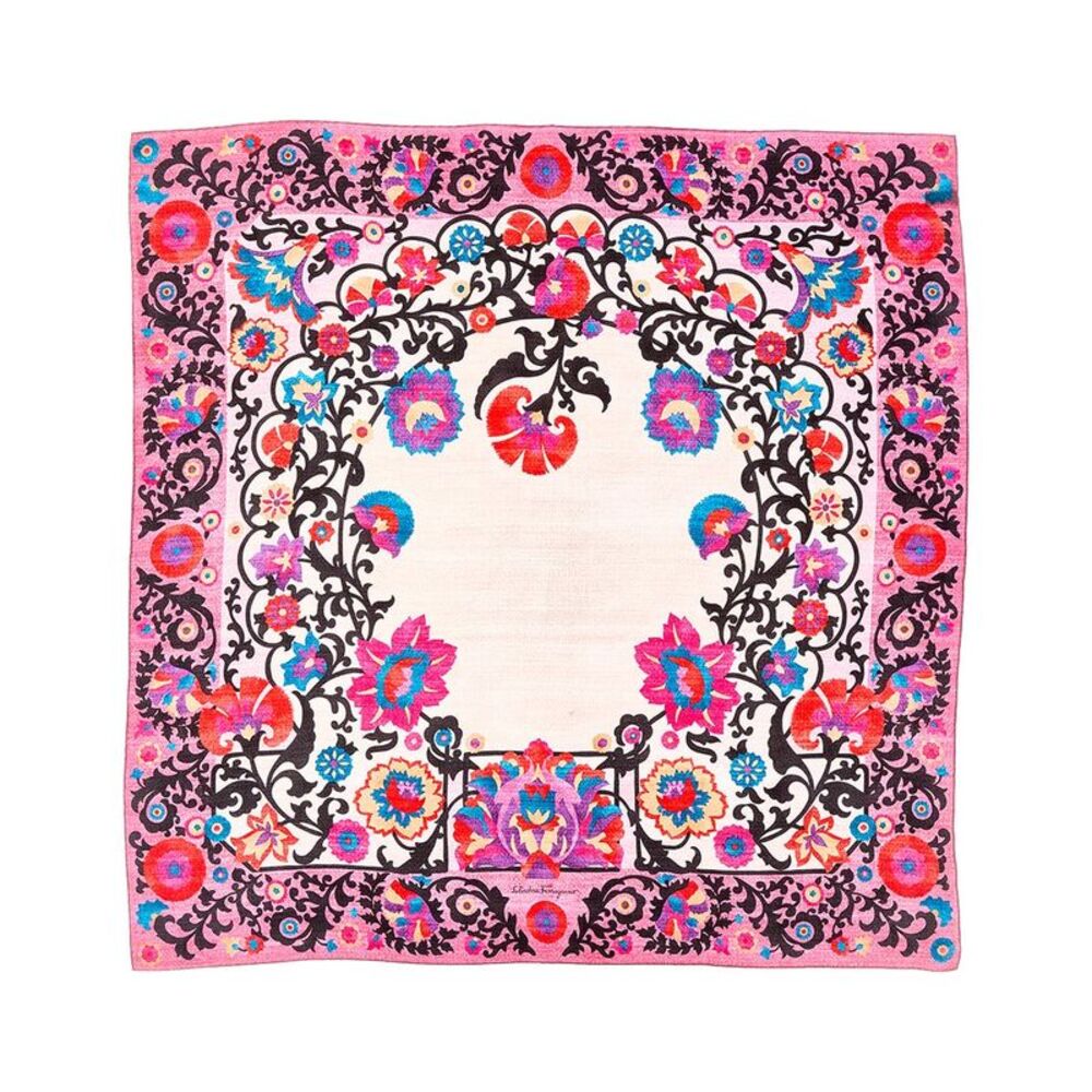 Ferragamo Silk Scarf, Pink